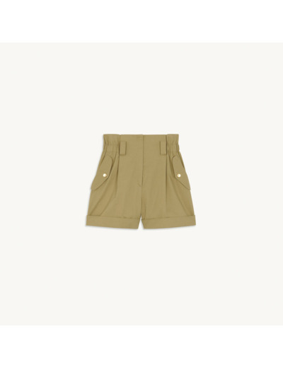 Short taille haute en coton biologique