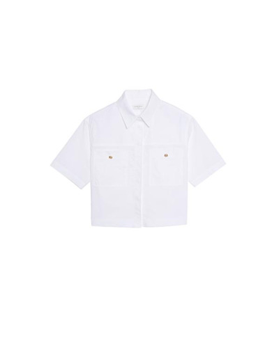 Chemise courte à poches plaquées