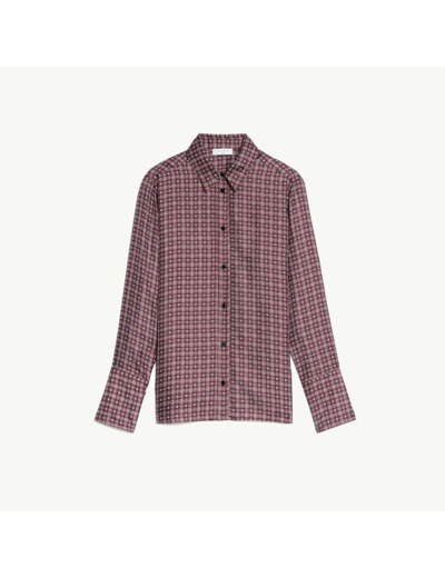 Chemise classique en twill de soie