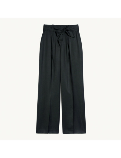 Pantalon large fluide taille haute
