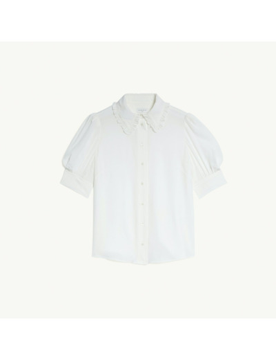 Chemise à col à volants