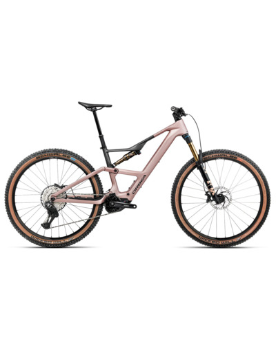 VTT tout suspendu électrique RISE SL M10 420W Rose du Désert/Carbone