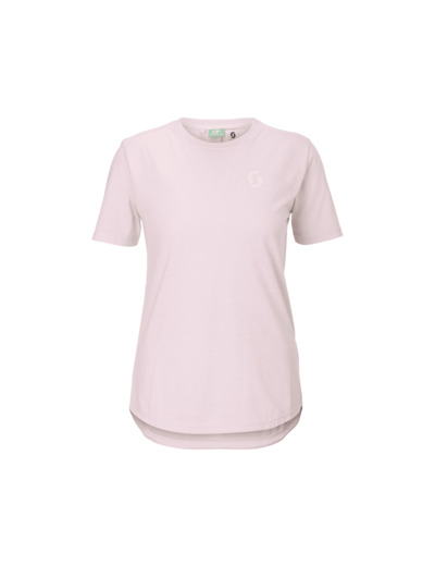 T-shirt manches courtes Femme VERTIC DRI Rose/Coton Blanc