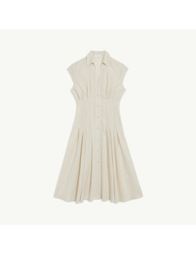 Robe chemise rayée