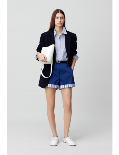 Short ourlets à rayures