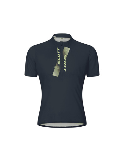 Maillot manches courtes Enfant JUNIOR Bleu Foncé/Jaune Acide