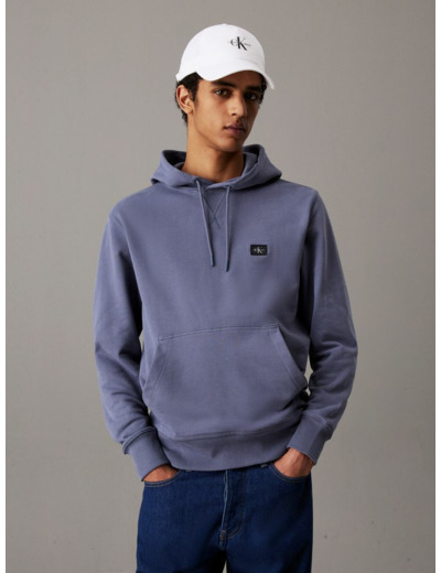 HOODIE EN COTON AVEC ÉTIQUETTE