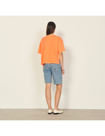 T-shirt fluo en coton biologique