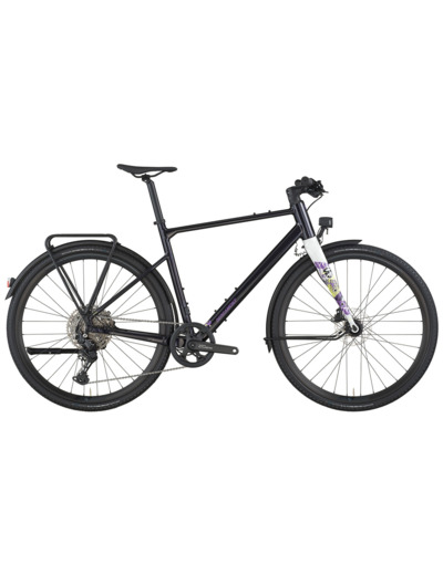 Vélo de gravel GRANDURANCE FB 10 EQ Noir/Violet