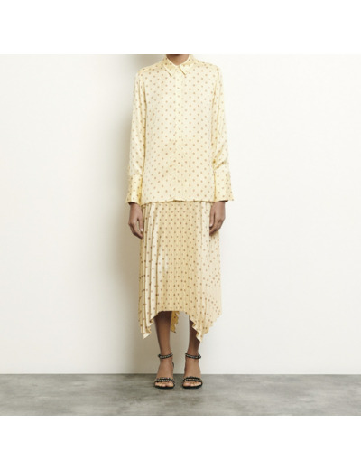 Chemise classique imprimée pois