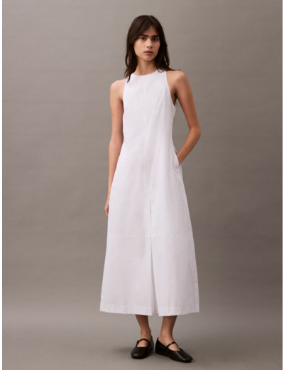 ROBE CASUAL EN POPLINE DE COTON