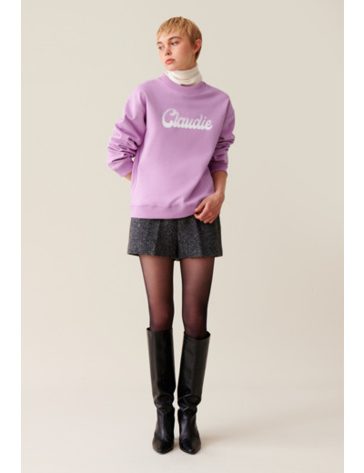 Sweatshirt ample imprimé Claudie