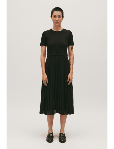 Robe Teli longue bimatière