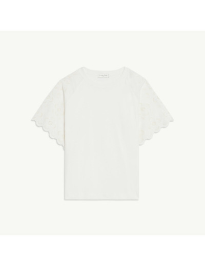 T-shirt brodé en coton biologique