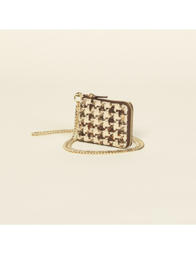Porte monnaie en tweed