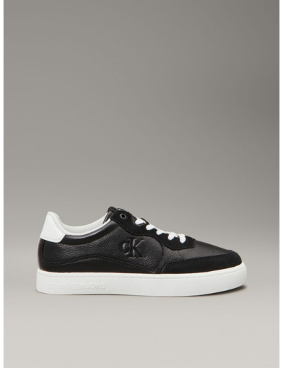 BASKETS BASSES EN CUIR À SEMELLE CLASSIQUE