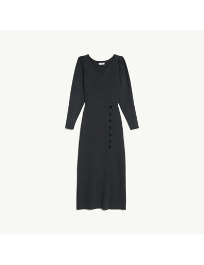 Robe en maille avec fente