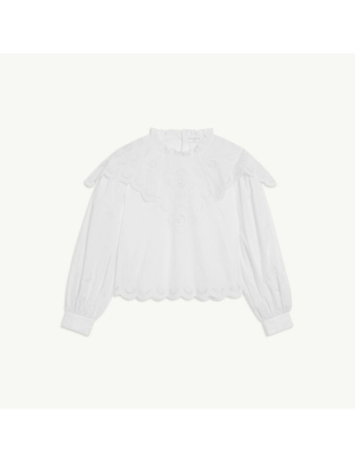 Top en coton biologique brodé