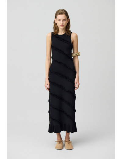 Robe longue fine maille