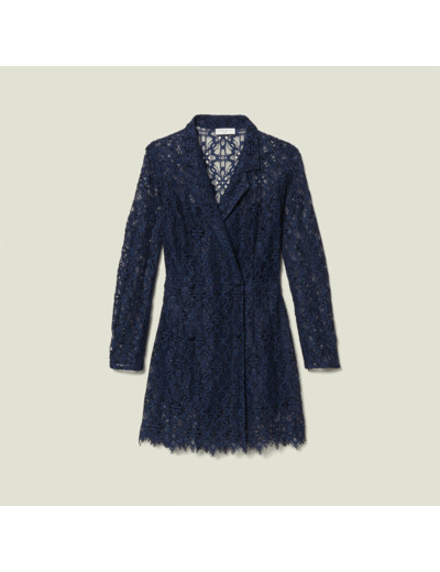 Robe manteau en dentelle