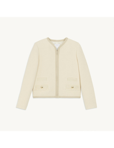 Veste en tweed double S