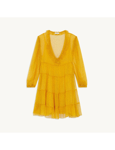 Robe courte en plumetis