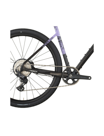 Vélo de gravel SPEEDSTER GRAVEL 10 Noir Carbone/Violet Tulipe