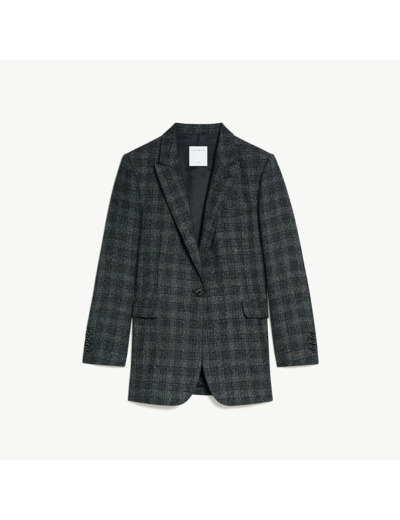 Veste tailleur à carreaux