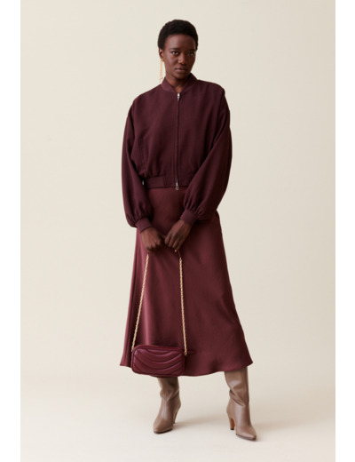 Bomber fluide zippé