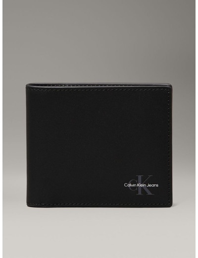 PORTefeuille Bifold en Cuir avec Logo MONO