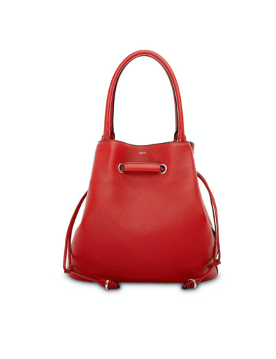 Le Huit de Lancel - Sac seau cabas - Grand modèle - Rouge Lancel