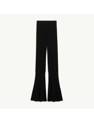 Pantalon évasé en maille