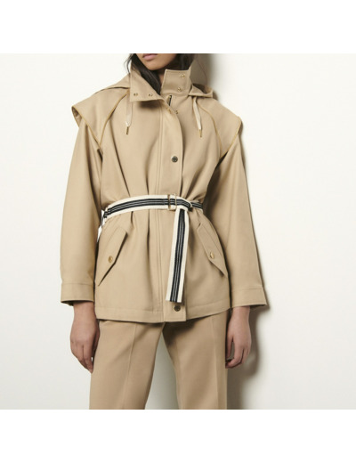 Parka en gabardine de coton