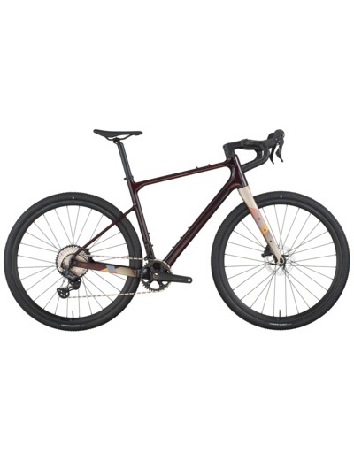 Vélo de gravel GRANDURANCE 10 Rouge Marbre