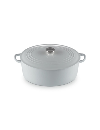 Cocotte ovale 31cm en fonte émaillée vapeur