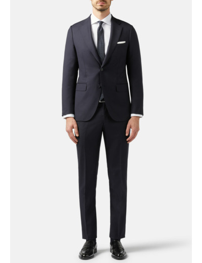 navy wool blazer style duomo