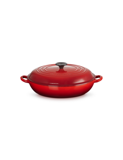 Faitout campagnard 30cm en fonte émaillée cerise