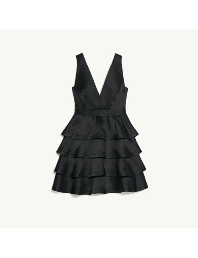 Robe sans manches à volants