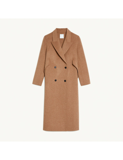 Manteau long à boutonnage croisé