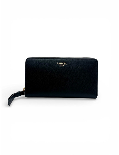 Lettrines de Lancel - Portefeuille long zippé - Noir