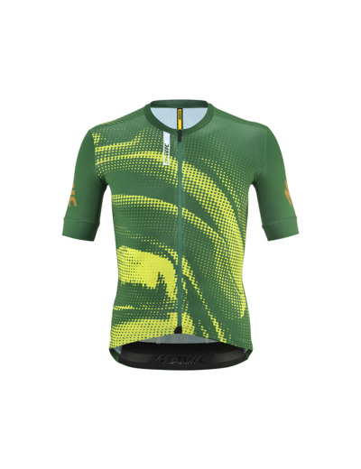 Maillot manches courtes Homme AKSIUM GRAPHIC Vert Citron/Vert Eden