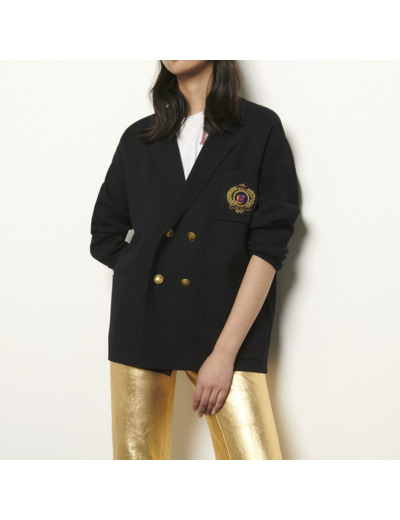 Cardigan oversize façon blazer