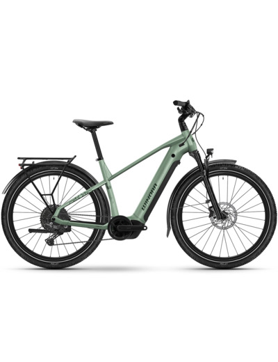 Vélo urbain/trekking électrique YUCATAN X10 HIGH Pistache Pastel