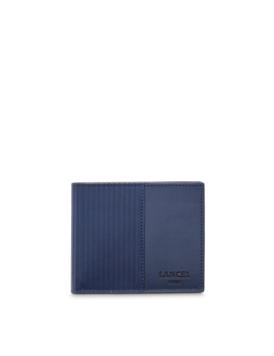 JIMMY CUIR LISSE / CUIR EMBOSSE - Compact - Bleu Petrole