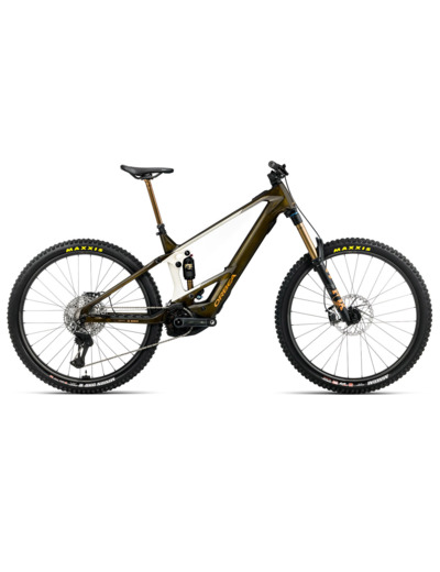 VTT tout suspendu électrique WILD/M M-LTD Caramel/Blanc Crème