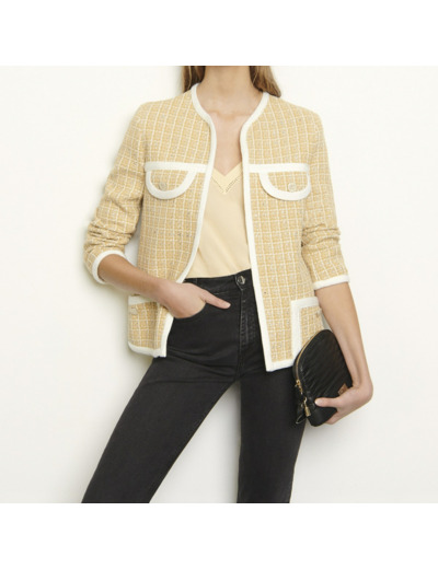 Veste tailleur en tweed fantaisie