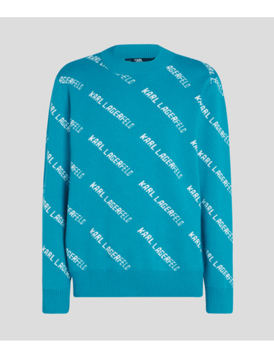 ALL OVER KARL LOGO SWEATER