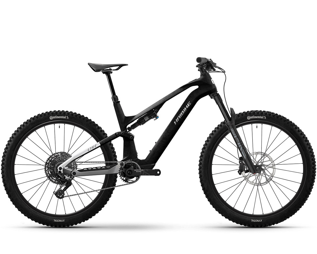 VTT tout suspendu électrique LYKE CF 10 Carbone/Argent