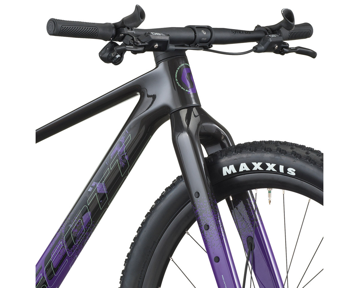 Vélo de gravel SCALE GRAVEL 10 Noir Carbone/Violet Indigo
