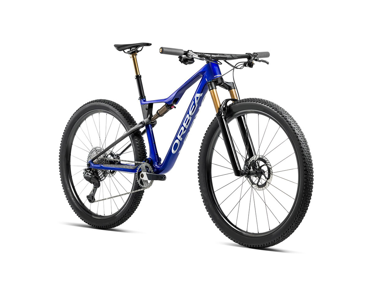VTT tout suspendu OIZ M-TEAM FACTORY Bleu Cobalt/Carbone